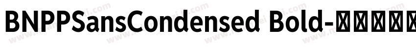 BNPPSansCondensed Bold字体转换